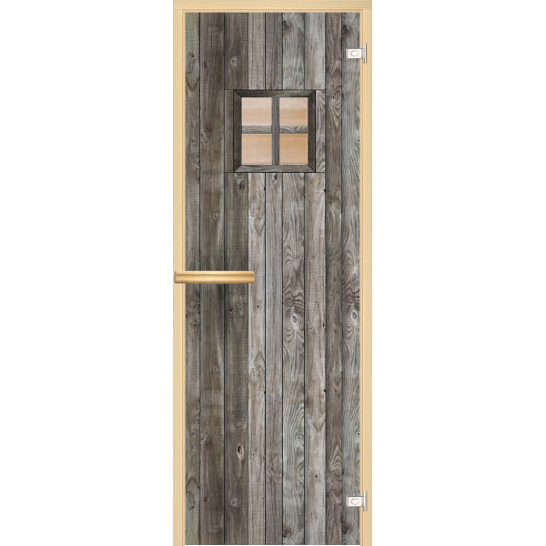 Door, Glass 70 x190 cm "Aged Wood"